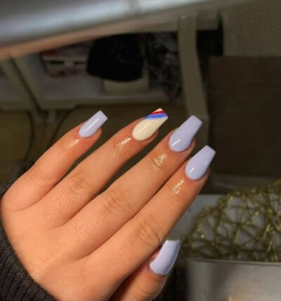 Sky Blue Nails 