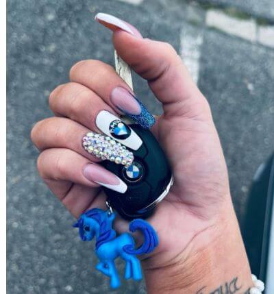 car themed nails