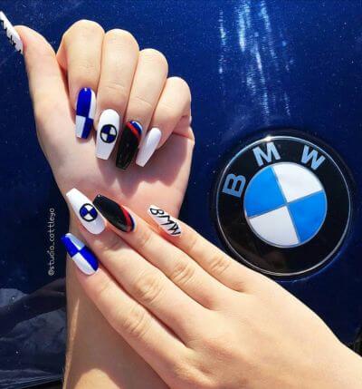 racing nail art