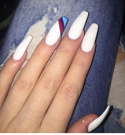 white nails