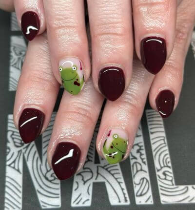 Halloween Frog Nails 