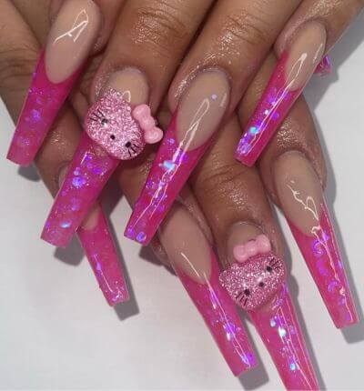  Pink and Nude Nails