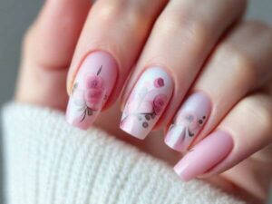 Pink and White Nails Designs