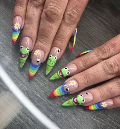 Rainbow Nails