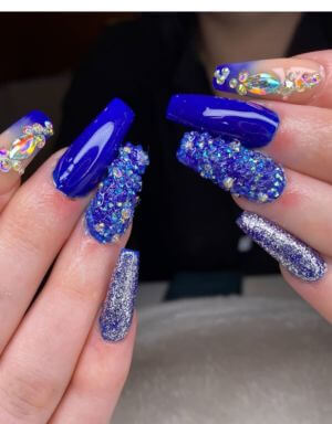 Rhinestone Nail Art 